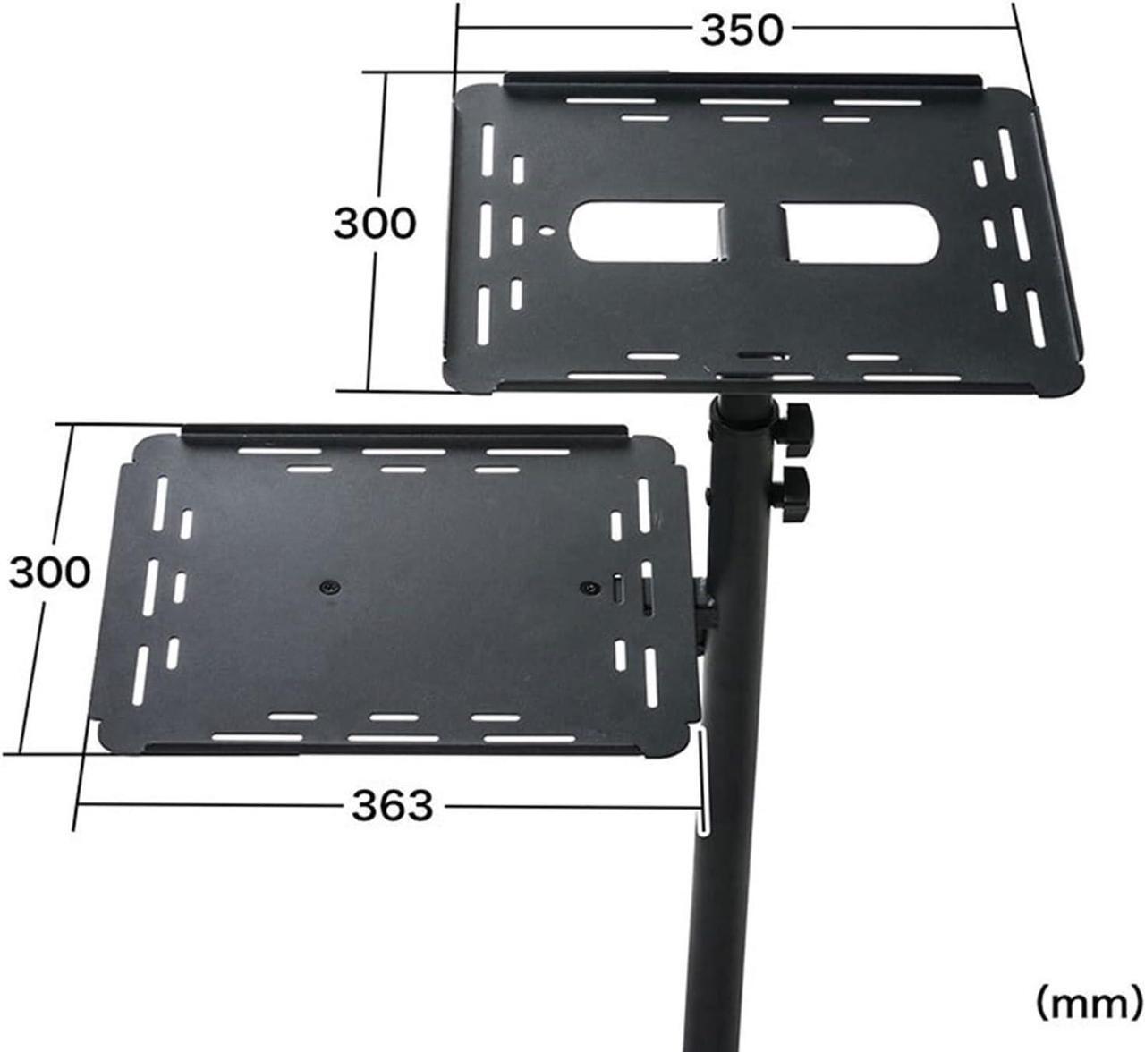 Alt view image 3 of 6 - Gadpiparty Projector Mount Universal Projector Stand Bracket with Tray Mounted Universal Wheel Household Bedside Mobile Rotary Lifting Office Conference Room Adjustable Office Projector Stand