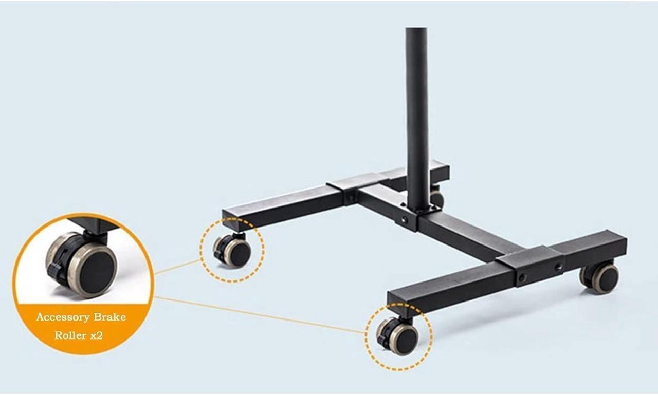 Alt view image 5 of 6 - Gadpiparty Projector Mount Universal Projector Stand Bracket with Tray Mounted Universal Wheel Household Bedside Mobile Rotary Lifting Office Conference Room Adjustable Office Projector Stand