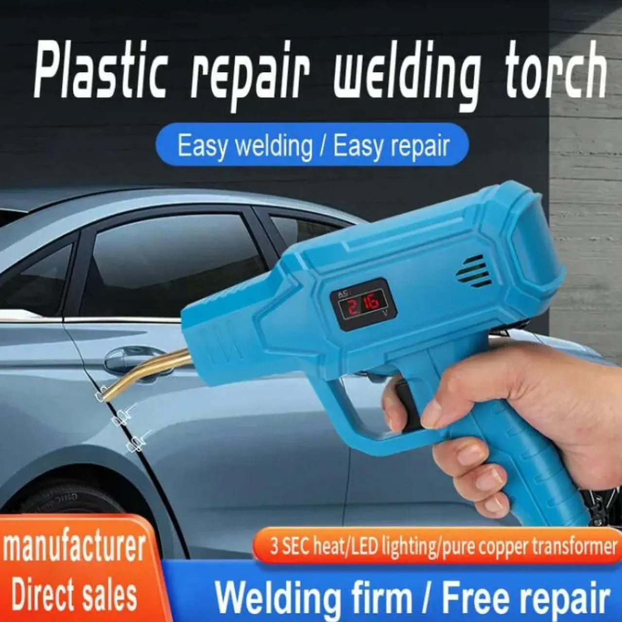 Main image of FOR Plastics Welder Machine Car tool PVC Welding Gun Soldering Iron For Plastic Auto Bumper Repair Kit for Workshop