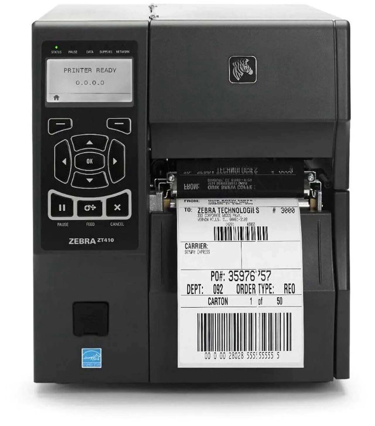 Main image of Ze,bra ZT410 300 dpi Label Printer USB Ethernet Serial ZT41043-T010000Z