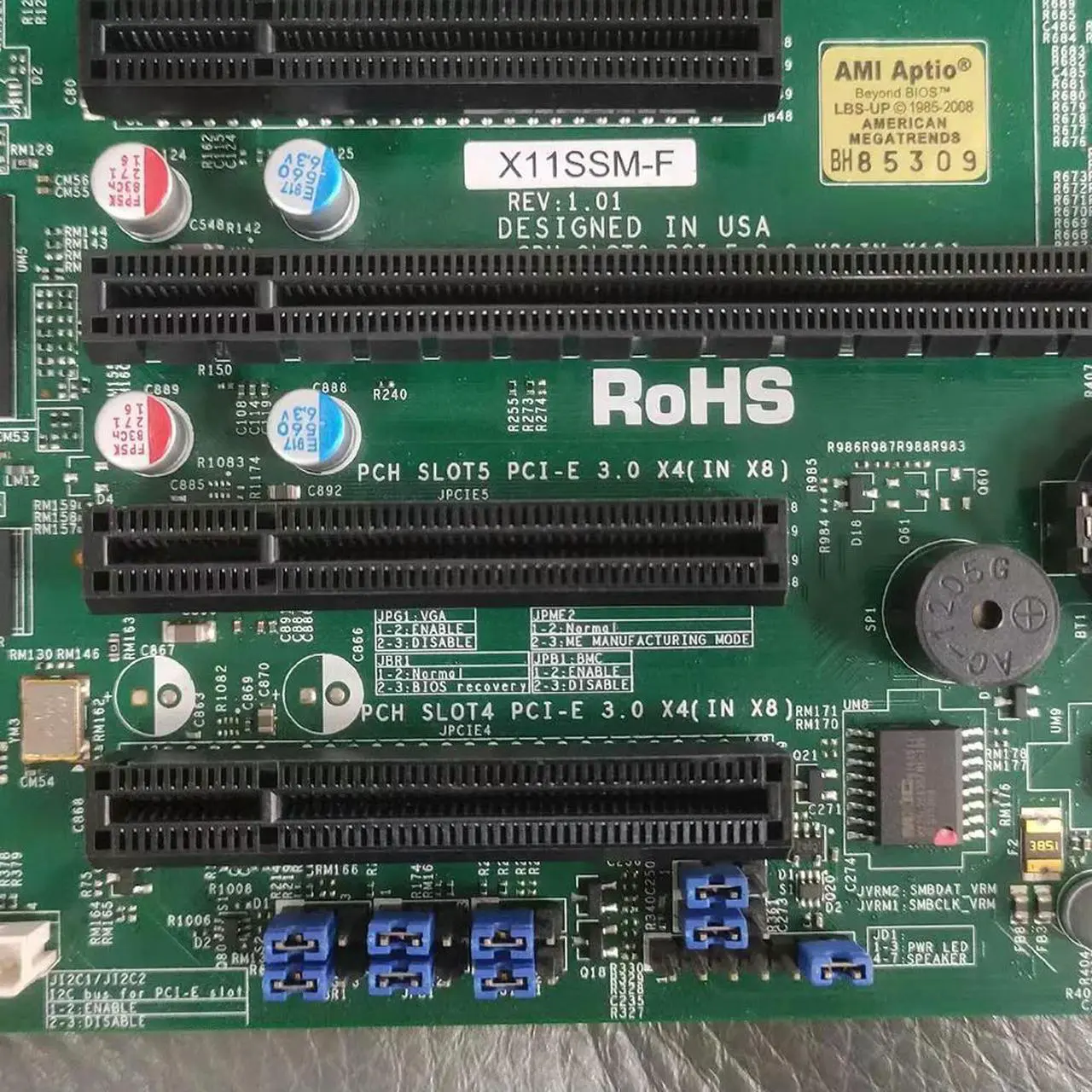 Alt view image 2 of 4 - For Server Motherboard E3-1200 v6/v5 7th/6th Gen. Core i3 Series 8 SATA3 (6Gbps) IPMI 2.0 LGA1151 X11SSM-F