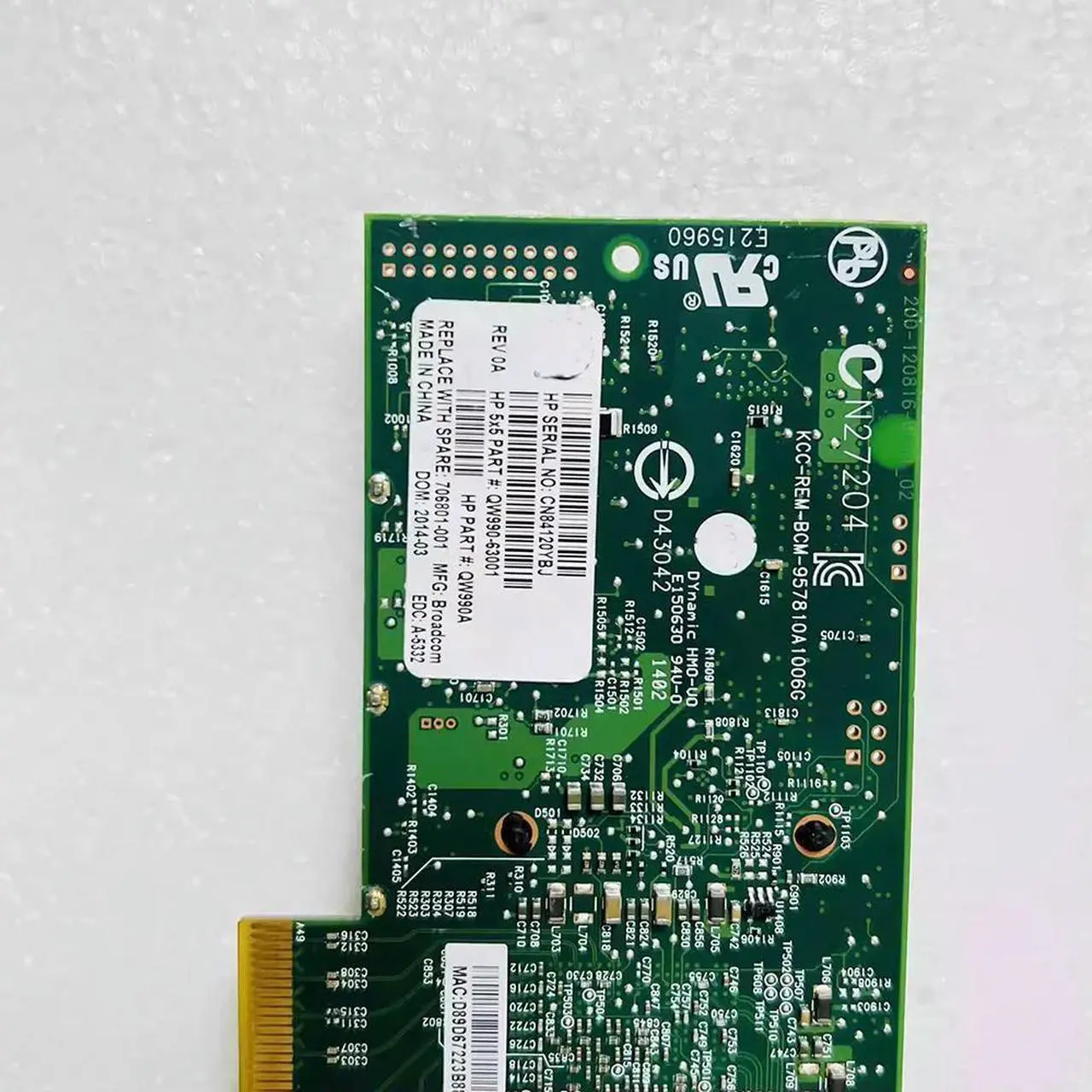 Main image of For 706801-001 CN1100R 10 Gigabit Network Card With Dual Electrical Ports QW990A-63001