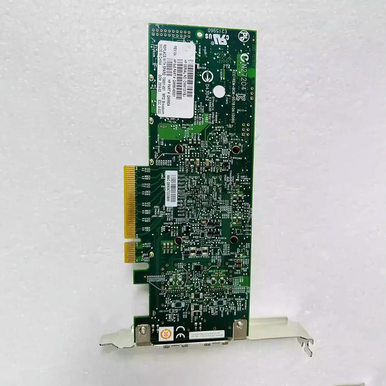 Alt view image 3 of 3 - For 706801-001 CN1100R 10 Gigabit Network Card With Dual Electrical Ports QW990A-63001