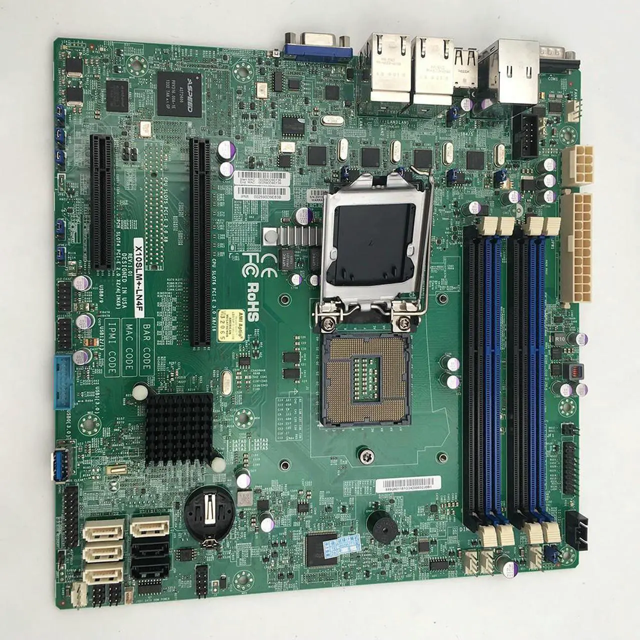 Alt view image 4 of 4 - Hot Sale Server Motherboard For X10SLM+-LN4F Support E3-1230V3 1150 Good