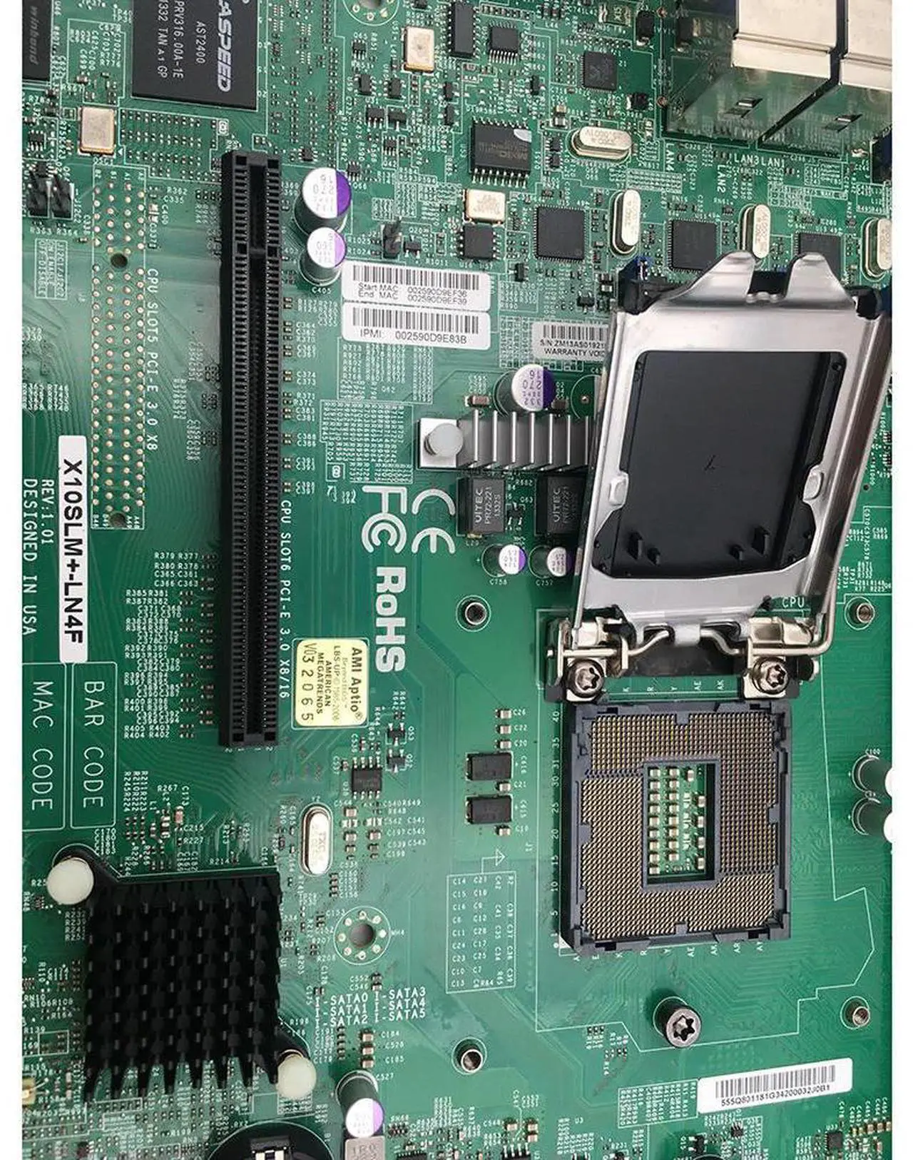 Main image of Hot Sale Server Motherboard For X10SLM+-LN4F Support E3-1230V3 1150 Good