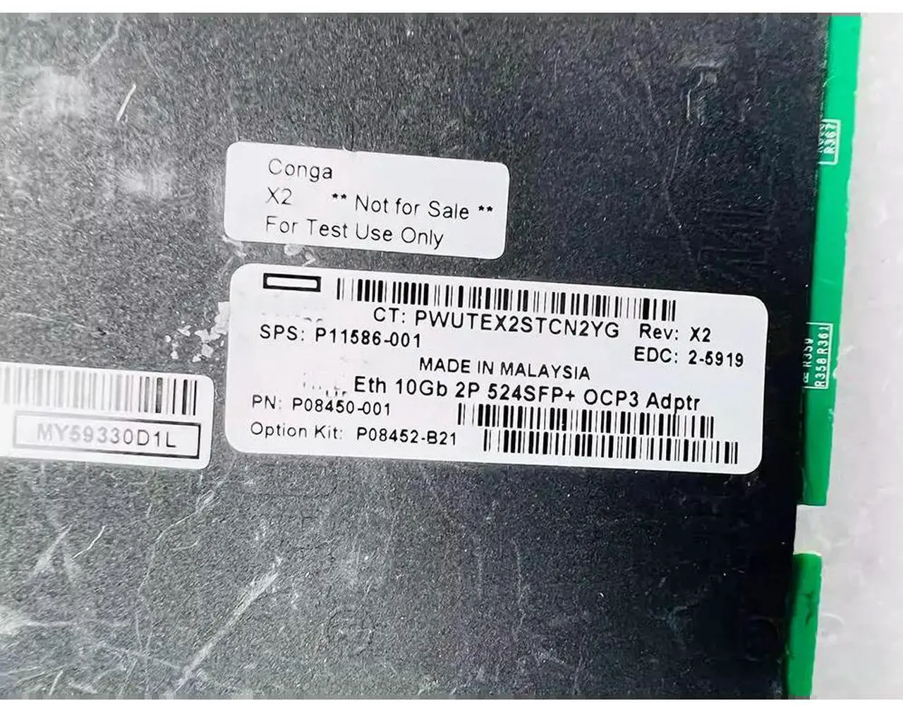 Main image of For 10 Gigabit network card With Double Electrical Ports 524SFP+ OCP3 ADPTR QL41132HQCU-HE P08452-B21 P08450-001