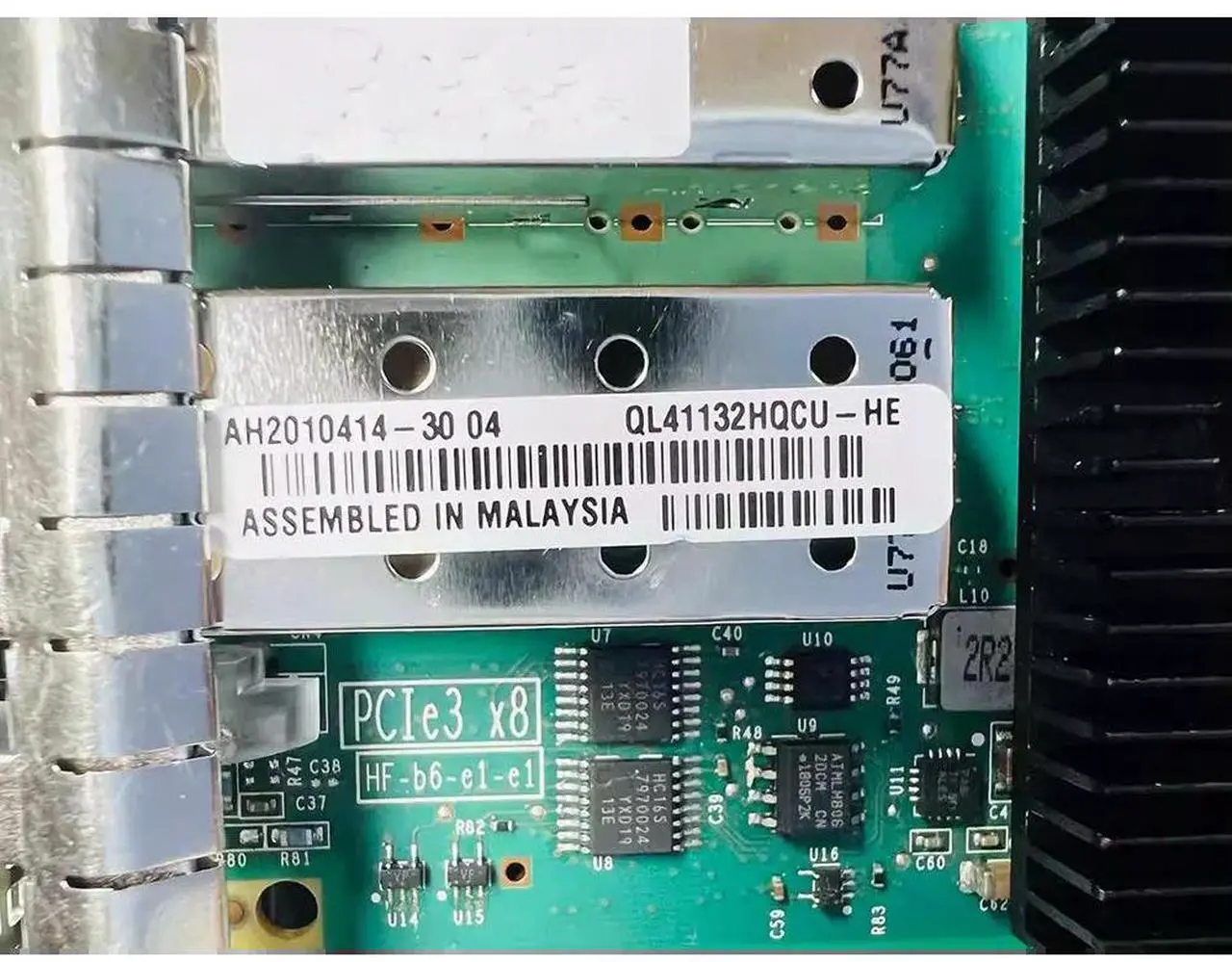 Alt view image 4 of 4 - For 10 Gigabit network card With Double Electrical Ports 524SFP+ OCP3 ADPTR QL41132HQCU-HE P08452-B21 P08450-001