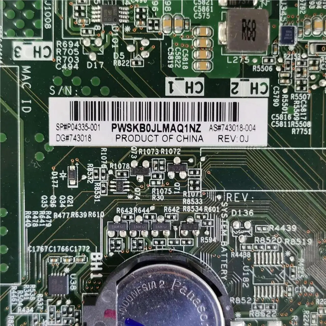 Alt view image 3 of 3 - For DL160 DL180 G9 779094-001 743018-002 P04335-001 743018-004 Workstation Motherboard