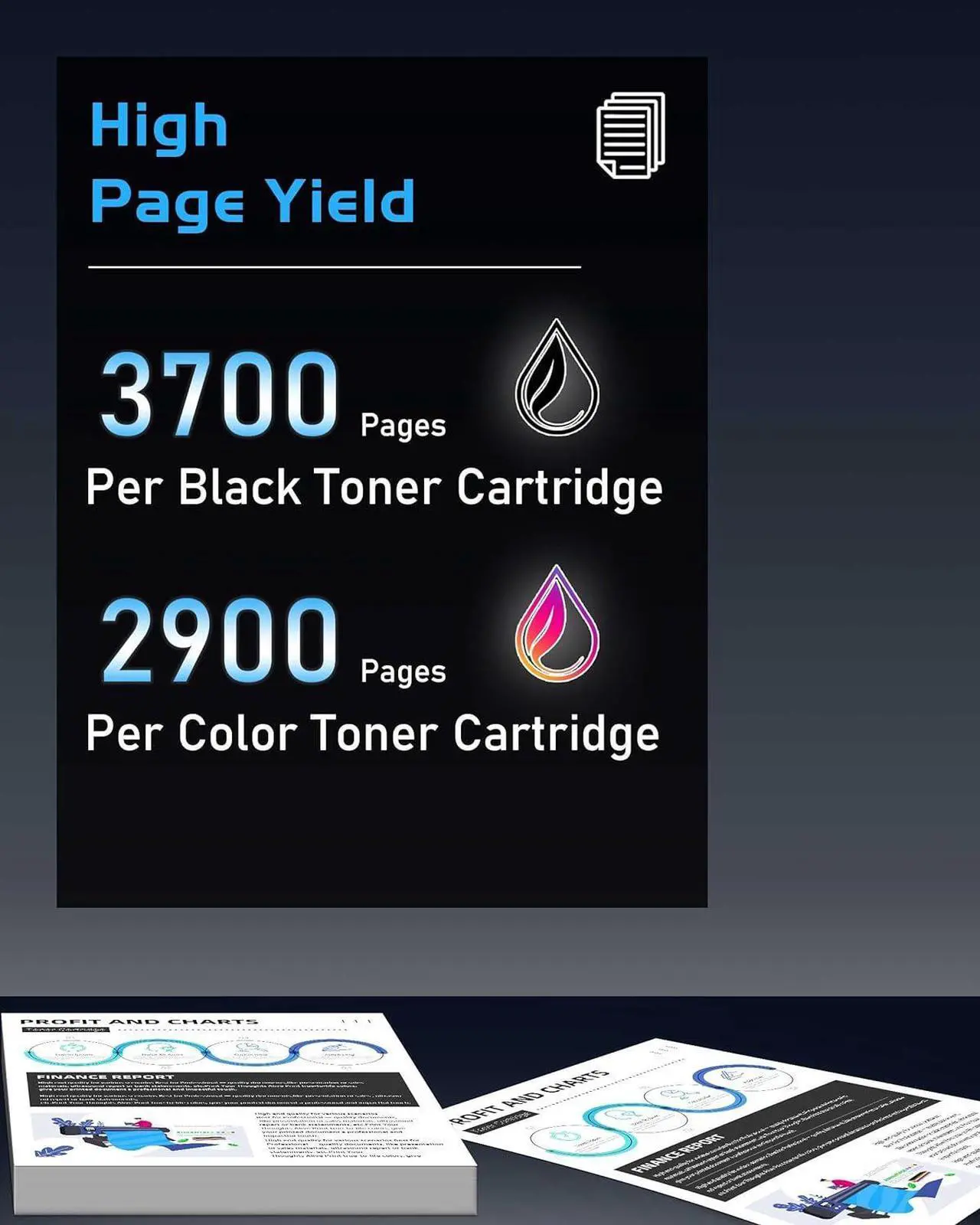 Alt view image 3 of 7 - Ennovor 202X Toner Cartridges 4 Pack High Yield Replacement for HP 202X CF500X 202A CF500A Color Pro MFP M281fdw M281cdw M281fdn M280nw M254dw M254dn M254nw Toner Printer (Black Cyan Magenta Yellow)