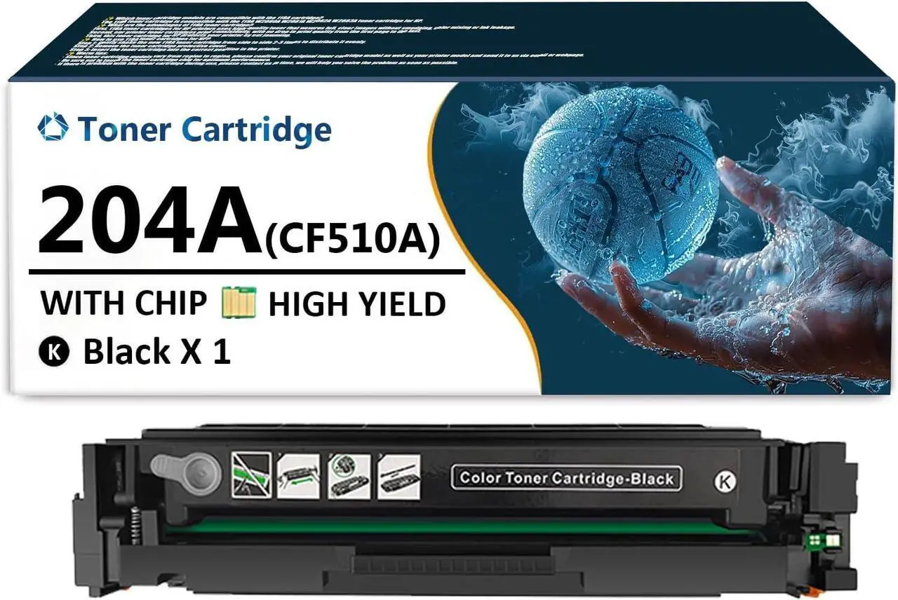 Main image of Ennovor 204A Toner Cartridge Replaces for HP Laserjet 204A CF510A Black Toner Cartridges Replacement Toner for HP Color Laserjet Pro MFP M180nw M180n M181fw M154a Printers, 1 Pack