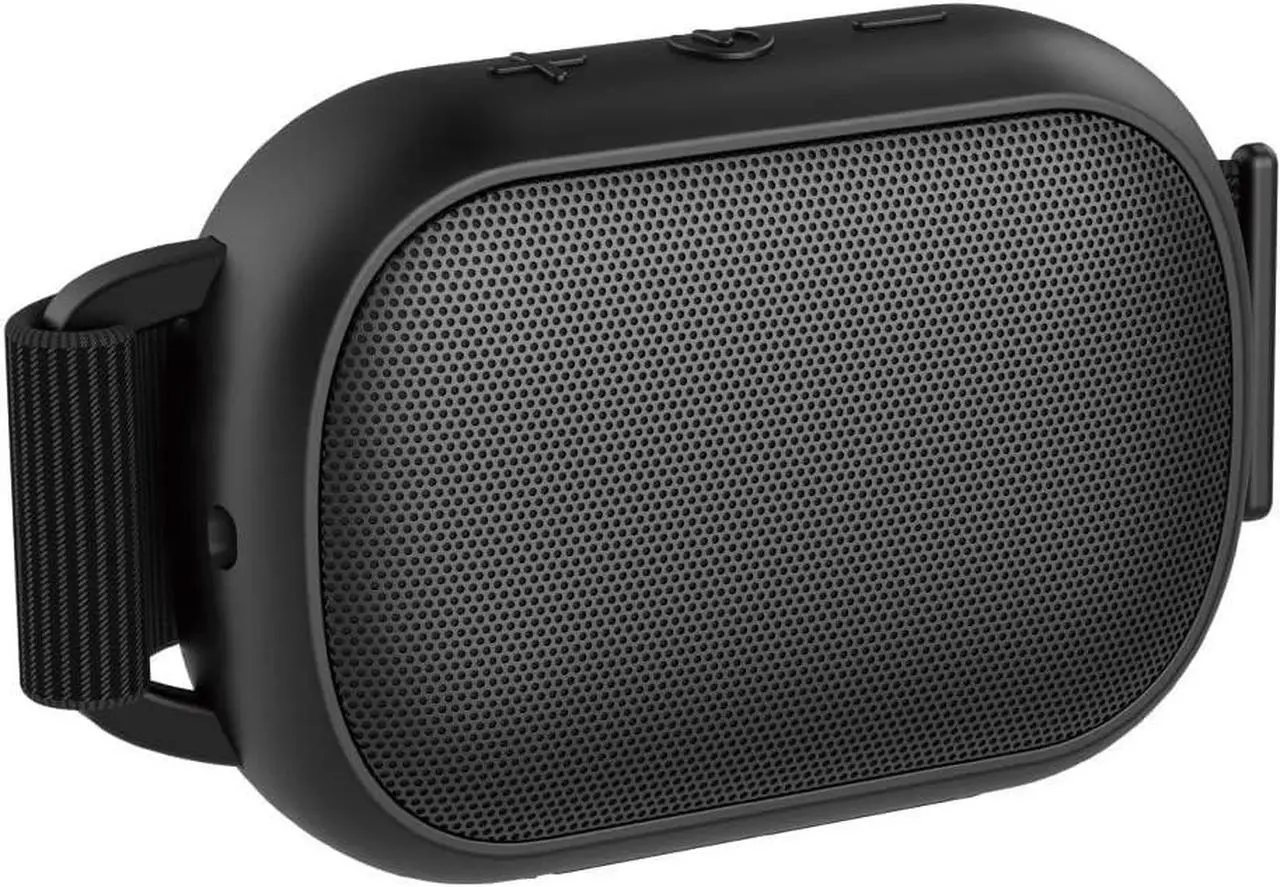 Main image of B2 Portable Bluetooth Speaker - Wireless Shower Speaker with IP67 Waterproof, Enhanced Bass, 10H Playtime, USB-C Charging, and Carabiner - Black
