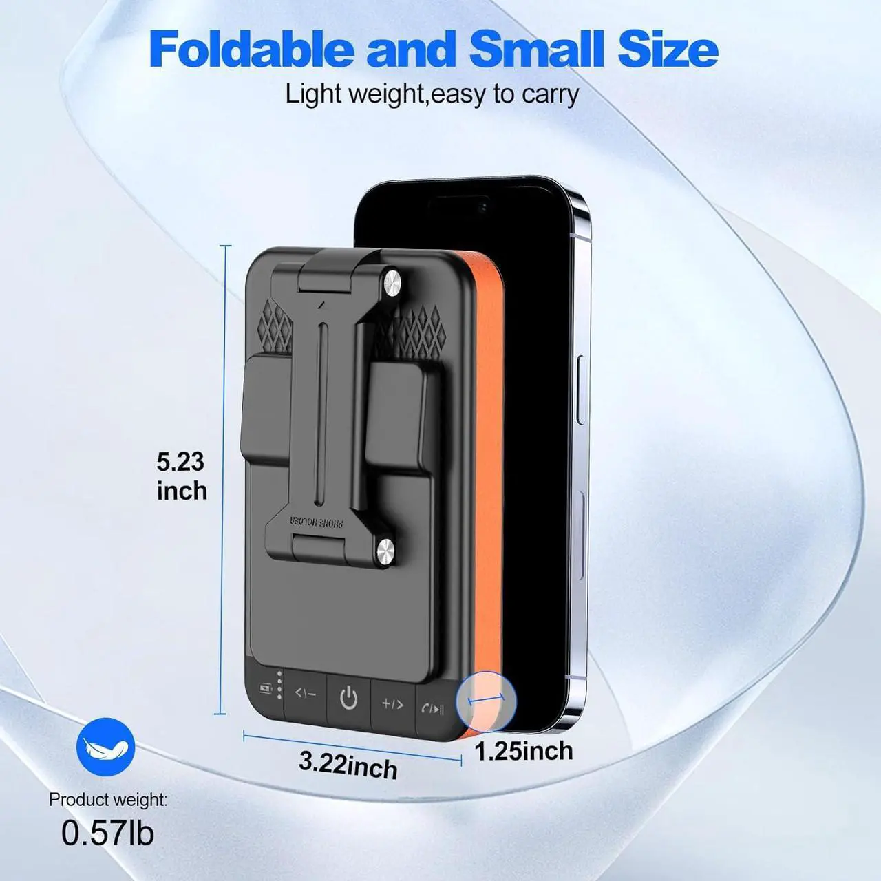 Alt view image 6 of 7 - JTEMAN 2 in 1 Cell Phone Stand with Bluetooth Speaker & 3 in 1 Bluetooth Speaker Phone Stand with Power Bank