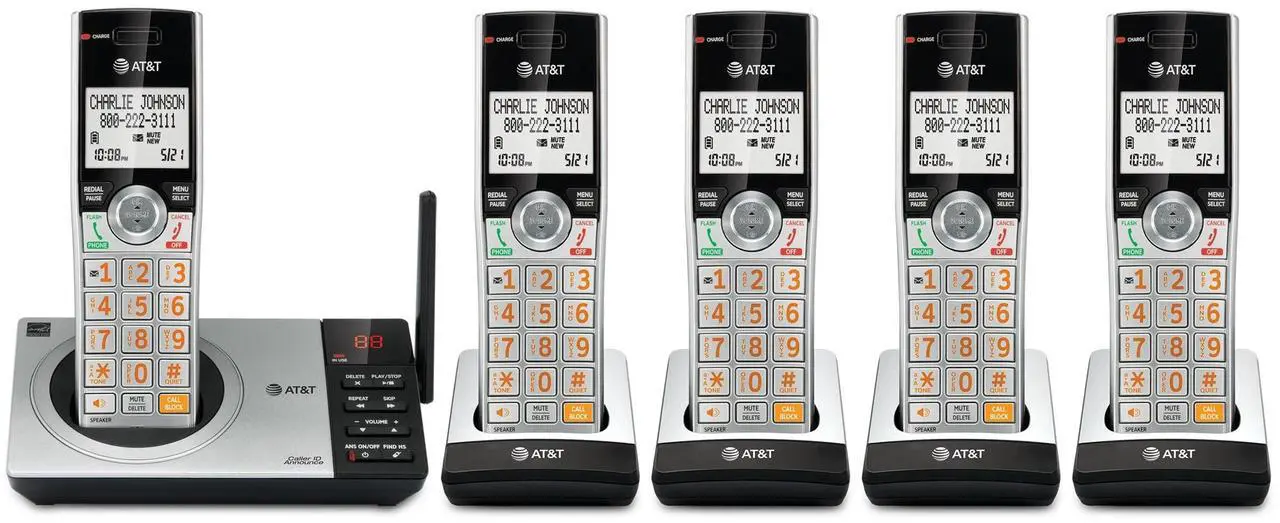 AT&T Expandable Cordless Phone with Digital Answering System - Thumbnail 5