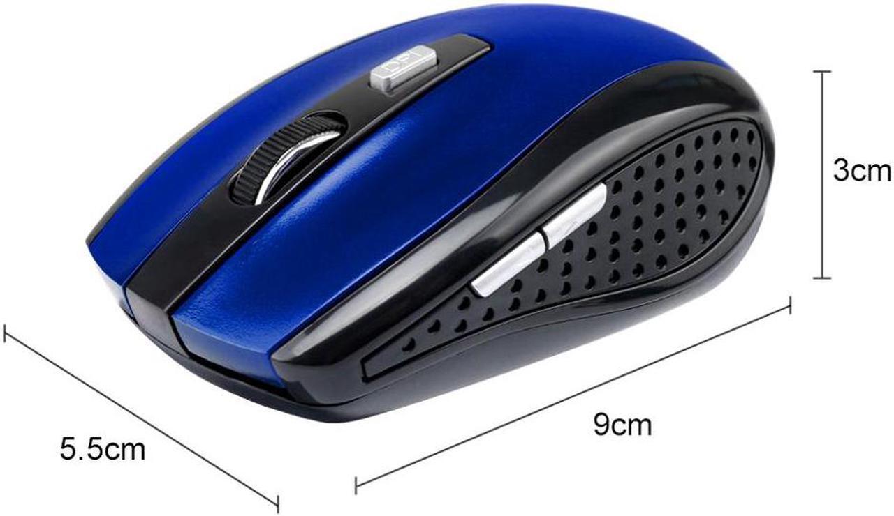Alt view image 2 of 5 - Adjustable DPI Mouse 2.4GHz Wireless Mouse 6 Buttons Optical Gaming Mouse Gamer Wireless Mice with USB Receiver for PC Computer