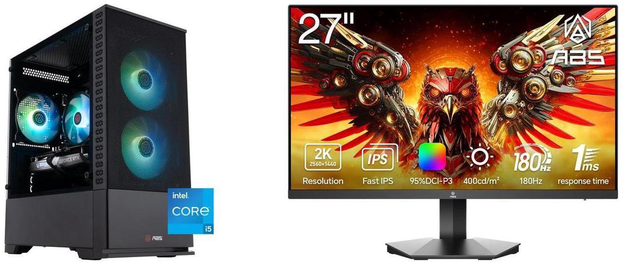 ABS Gaming PC + Gaming Monitor