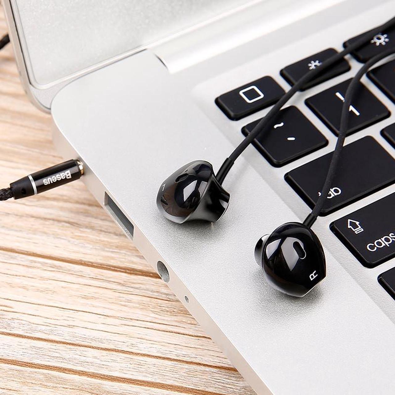 Alt view image 5 of 6 - Baseus Wired Earphone In Ear Headset With Mic Stereo Bass Sound 3.5mm Jack Earphone Earbuds Earpiece For iPhone Samsung Xiaomi