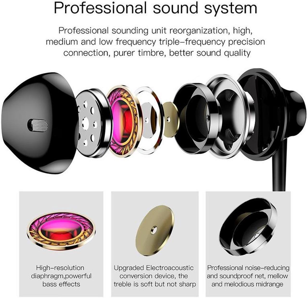 Alt view image 4 of 6 - Baseus Wired Earphone In Ear Headset With Mic Stereo Bass Sound 3.5mm Jack Earphone Earbuds Earpiece For iPhone Samsung Xiaomi