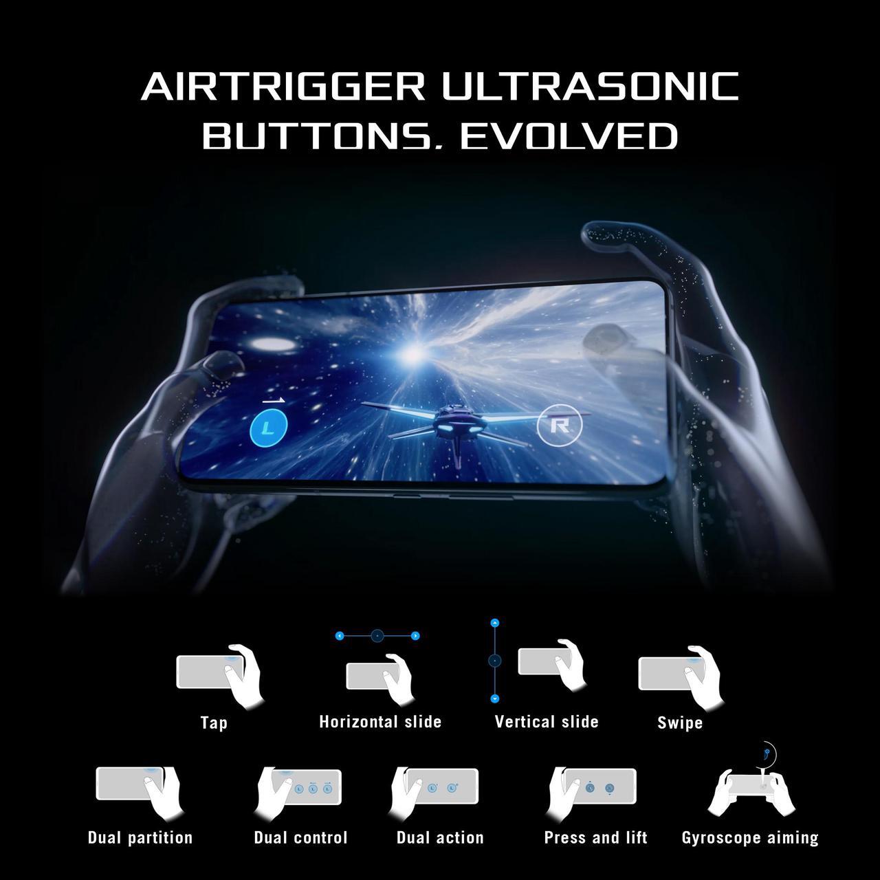 Alt view image 6 of 7 - ASUS ROG Phone 6 Cell Phone, US Version, 16GB + 512GB, Phantom Black, Unlocked Phone, 6.78 FHD+ 165Hz, 6000mAh Battery, 50MP/13MP/5MP Triple Camera, 12MP Front, 5G LTE Dual SIM, AI2201-16G512G-BK