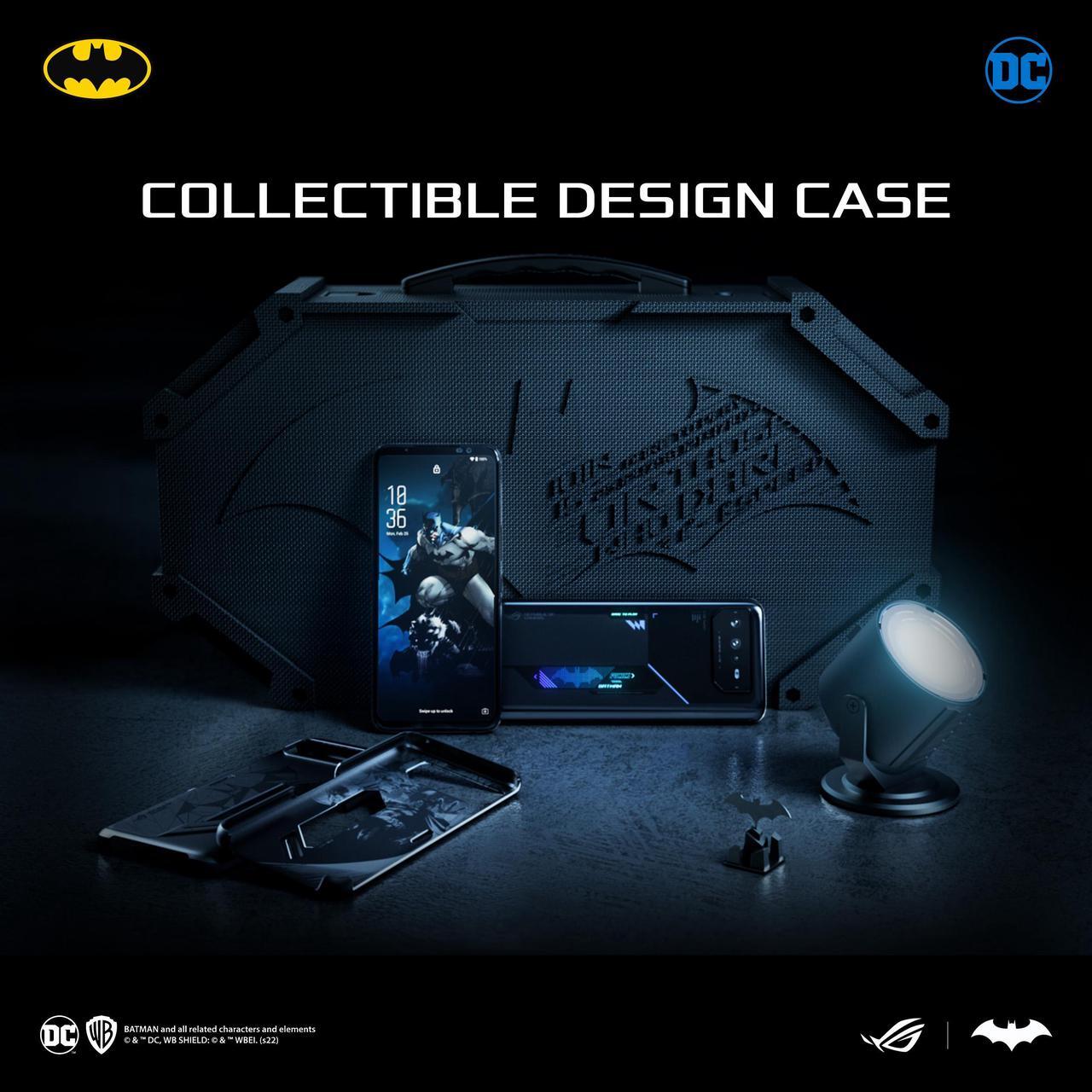 Alt view image 3 of 7 - ASUS ROG Phone 6 Batman Edition Cell Phone, US Version, 12GB + 256GB, Unlocked Phone, 6.78 FHD+ 165Hz, 6000mAh Battery, 50MP/13MP/5MP Triple Camera, 12MP Front, 5G LTE Dual SIM, AI2201-12G256G-BM
