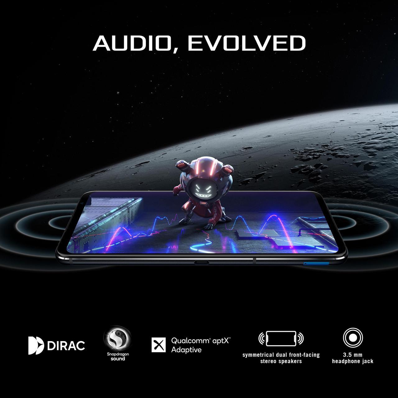 Alt view image 7 of 7 - ASUS ROG Phone 6 Batman Edition Cell Phone, US Version, 12GB + 256GB, Unlocked Phone, 6.78 FHD+ 165Hz, 6000mAh Battery, 50MP/13MP/5MP Triple Camera, 12MP Front, 5G LTE Dual SIM, AI2201-12G256G-BM