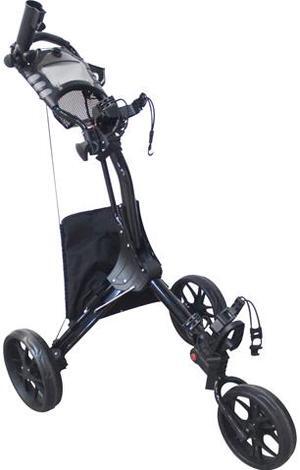 Hoveroid Foldable 3 Wheel Golf Push Cart with Aluminum Structure Light Weight Suitable Golf Pull Cart for Teenagers&Adults Golf Club Golf Course Sports Competition