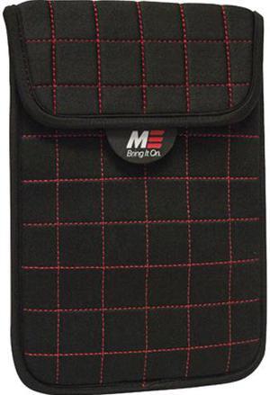 Mobile Edge - NeoGrid Sleeve for 7" Tablets/E-Readers -  Black w/Red Stitching