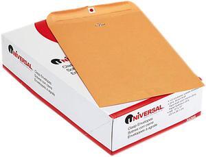 Universal 35268 Kraft Clasp Envelope  Side Seam  28lb  10 x 15  Light Brown  100/box