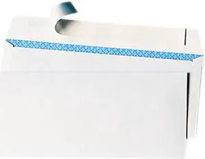 Universal 36004 Pull & Seal Business Envelope- Security Tint- #10- White- 100/Box