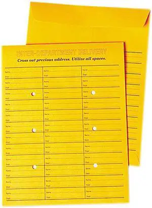 Universal 63570 Interoffice Re-Seal Envelope- 10 x 13- Brown- 100/Box