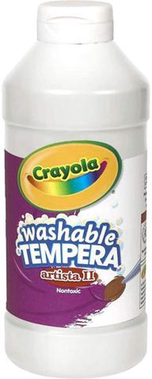 Crayola Artista Ii Washable Tempera Paint White 16 Oz Bottle 543115053