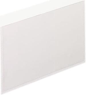 Pendaflex Self-Adhesive Pockets, 3 X 5, Clear Front/White Backing, 100/Box 99375