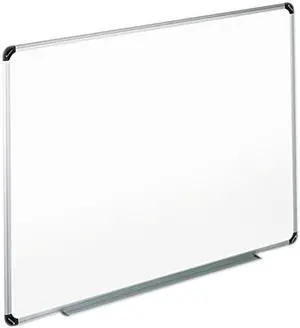 UNIVERSAL Dry Erase Board Melamine 36 x 24 White Black/Gray Aluminum/Plastic Frame 43723