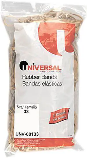 UNIVERSAL Rubber Bands Size 33 3-1/2 x 1/8 640 Bands/1lb Pack 00133