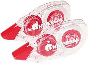 Universal Correction Tape with Two-Way Dispenser Non-Refillable 1/5" x 315" 2
