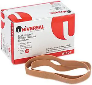 UNIVERSAL Rubber Bands Size 107 7 x 5/8 40 Bands/1lb Pack 01107