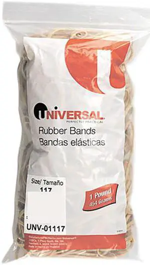 UNIVERSAL Rubber Bands Size 117 7 x 1/8 210 Bands/1lb Pack 01117
