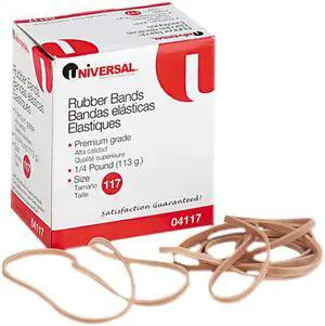 UNIVERSAL Rubber Bands Size 117 7 x 1/8 50 Bands/1/4lb Pack 04117