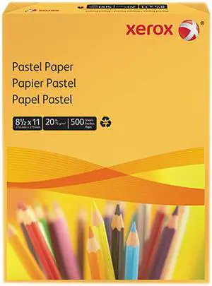 Xerox 3R11055 Multipurpose Pastel Paper- 20lb- Letter- Gold- 500 Sheets/Ream