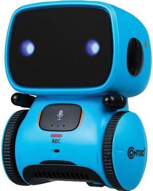 Contixo R1 Kids Mini Talking Smart Robot Voice Controlled, Sings & Dance, Funny for Adults & Family, Interactive Children's Toy for Boys, Girls, Infants & Toddlers (Blue)