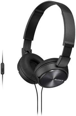 Sony MDR-ZX310AP-ZX Sound Monitoring Headphones - Stereo - Black