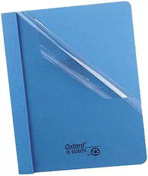 Tops Pendaflex 55801 Clear Front Report Cover  Tang Clip  Letter  1/2   Capacity  Blue  25 per Box