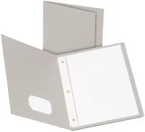 Oxford Folder,2 Pckt/Fstnr,25,Gy 57705