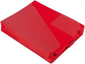 Pendaflex End Tab Poly Out Guides Center "OUT" Tab Letter Red 50/Box 13541