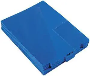 Pendaflex End Tab Poly Out Guides Center "OUT" Tab Letter Blue 50/Box 13542