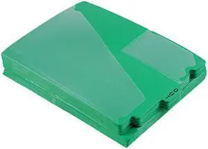 Pendaflex End Tab Poly Out Guides Center "OUT" Tab Letter Green 50/Box 13543