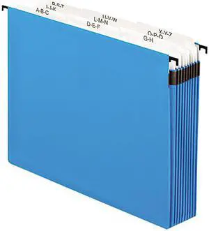 Tops Pendaflex 59225 3-1/2   Expansion Hanging File  Tabs & Labels  Letter  9 Section  BE