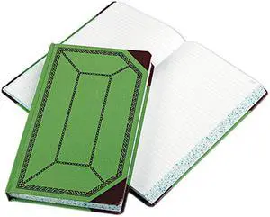 Tops Pendaflex 6718500R Record/Account Book  Record Rule  GN/RD  500 Pgs  12-1/2 x 7-5/8