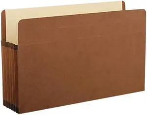 Pendaflex Premium Reinforced Expanding File Pockets Straight Cut 1 Pocket Legal Brown 85565
