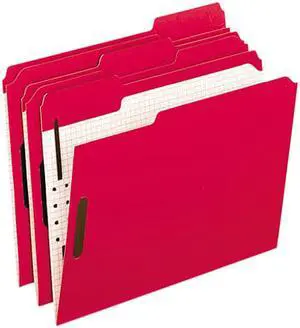 Pendaflex Folder,Ltr,W/2fstnr,Rd 21319