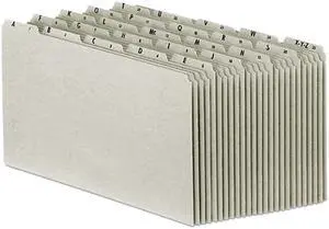 Tops Pendaflex PN1025 Recycled Top Tab File Guides  Alpha  1/5 Tab  Pressboard  Legal  25/Set